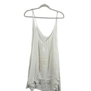 Elan White Loose Fit Flowy Dress Large